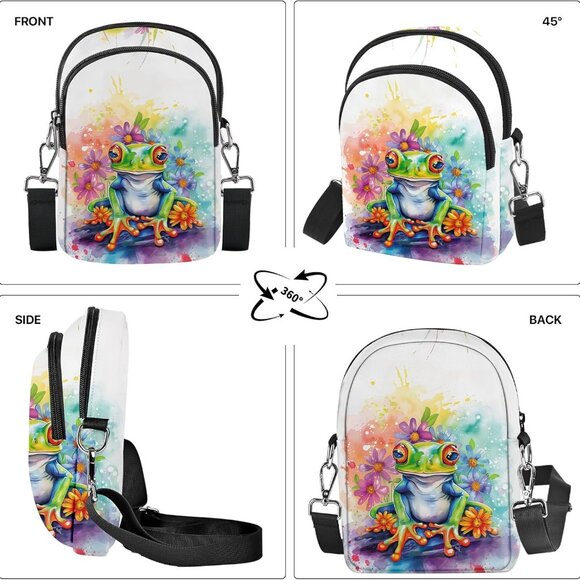 Versatile Women's Crossbody Bag - Adjustable Waterproof Purse with Card Slots - Picture 6 of 6